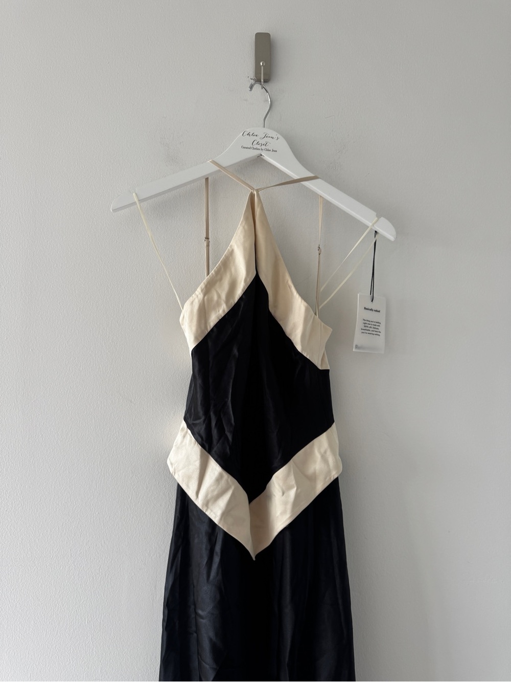 REFORMATION Jillian Silk Dress in Black - Picture 5 of 7